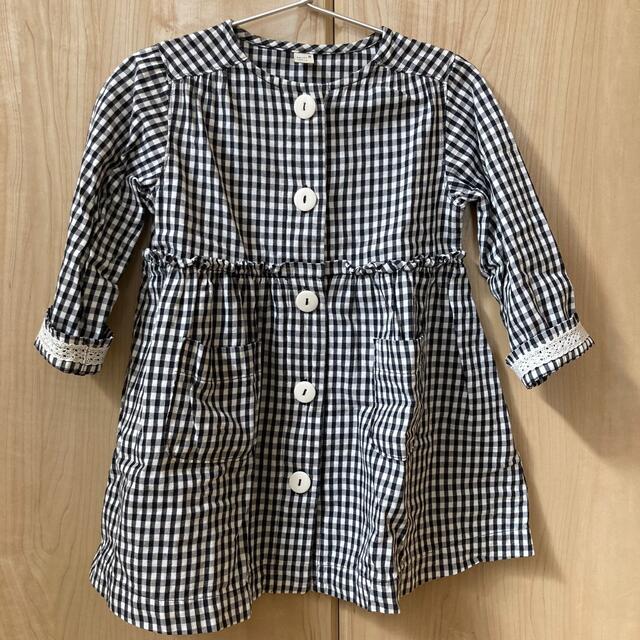 F.O.KIDS(エフオーキッズ)のアプレレクール　チェック柄ワンピース 100cm キッズ/ベビー/マタニティのキッズ服女の子用(90cm~)(ワンピース)の商品写真