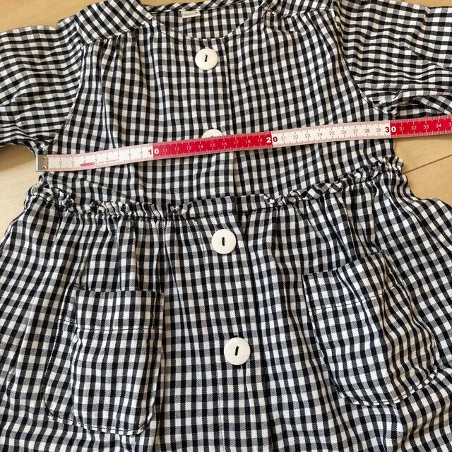 F.O.KIDS(エフオーキッズ)のアプレレクール　チェック柄ワンピース 100cm キッズ/ベビー/マタニティのキッズ服女の子用(90cm~)(ワンピース)の商品写真