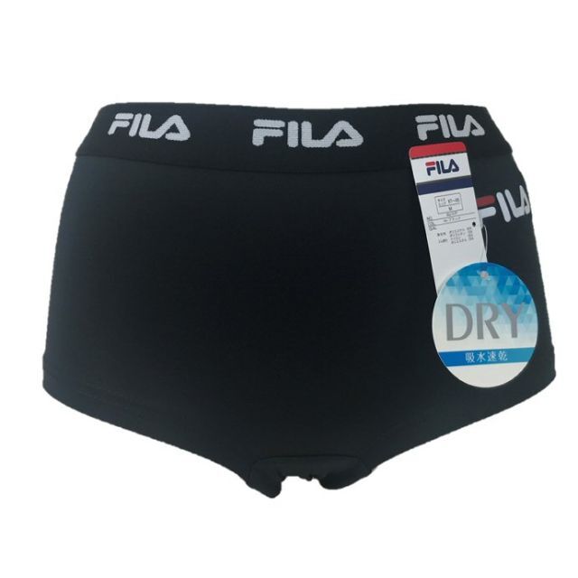 FILA(フィラ)のFILA スポーツショーツ ブラック M 吸水速乾 ボックスショーツ カジュアル レディースの下着/アンダーウェア(ショーツ)の商品写真
