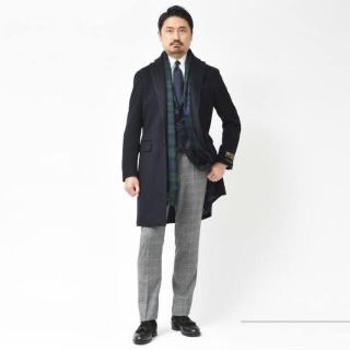 RING JACKET×guji カシミア100%チェスターコート 50(チェスターコート)