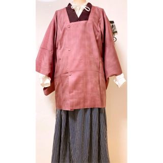 展示品 ◇和洋 きものコーデ◇ セット売り 紫 道行 ベルト付き 展示品 ◇和洋 きものコーデ◇ セット売り 紫 道行 ベルト付き