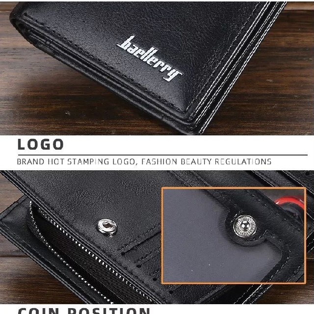 二つ折り財布　新品　送料無料　大幅値下げ メンズのファッション小物(折り財布)の商品写真