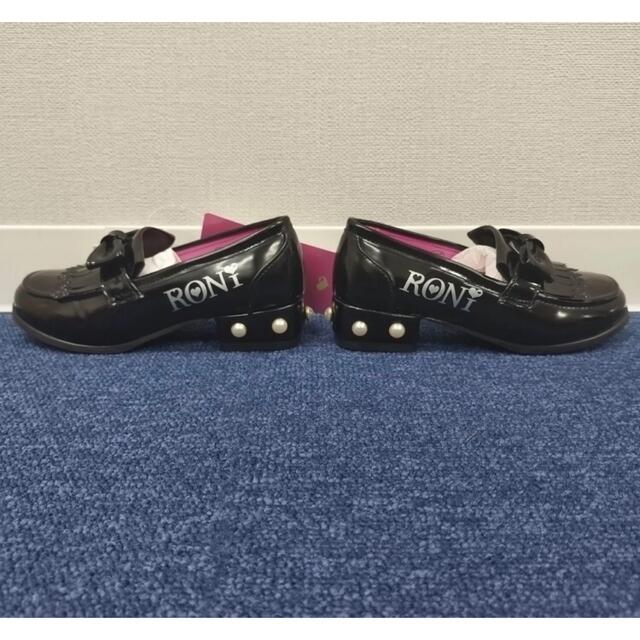 RONI(ロニィ)の【最終値下】 RONI(ロニィ)　21cm   リボンローファー　ブラック　 キッズ/ベビー/マタニティのキッズ靴/シューズ(15cm~)(ローファー)の商品写真