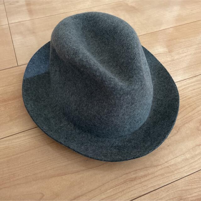 MUJI (無印良品)(ムジルシリョウヒン)の無印　ハット　未使用　帽子　グレー レディースの帽子(ハット)の商品写真