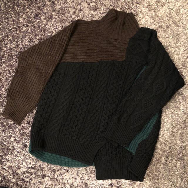 激安大特価!】 kolor 3 クレイジーパターンニット 18aw kolor