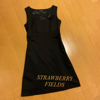 ストロベリーフィールズ(STRAWBERRY-FIELDS)の【STRAWBERRY-FIELDS】ブラック ワンピース(ひざ丈ワンピース)