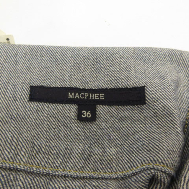 MACPHEE(マカフィー)のMACPHEE トゥモローランド ジーンズ ストレート インディゴ ブルー 青 レディースのパンツ(デニム/ジーンズ)の商品写真