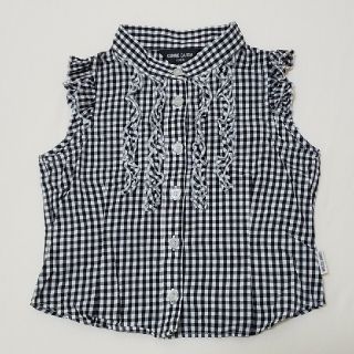 コムサイズム(COMME CA ISM)のCOMME CA ISM ノースリーブ フリルトップス 100(Tシャツ/カットソー)