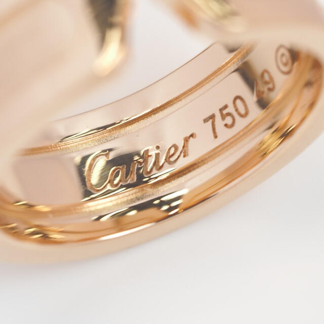 ku○g Cartier カルティエ K18PG C2リング 49号