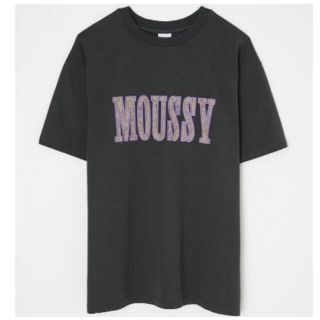 マウジー(moussy)のmoussy ロゴTシャツ ライトブラック(Tシャツ(半袖/袖なし))