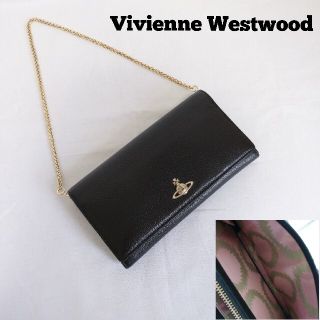 ヴィヴィアンウエストウッド(Vivienne Westwood)のvivienne westwood  スクイグル チェーンウォレット 黒(財布)