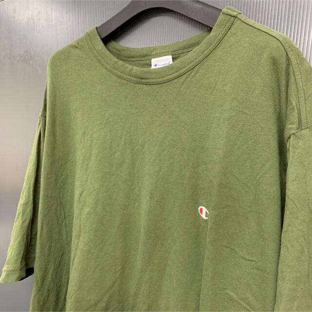 Champion(チャンピオン)の【Champion】(チャンピオン) スーパービッグサイズTシャツ 5L カーキ メンズのトップス(Tシャツ/カットソー(半袖/袖なし))の商品写真