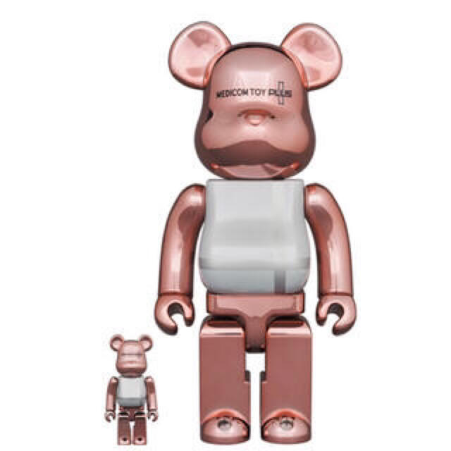 MEDICOM TOY(メディコムトイ)のBE@RBRICK  PINK GOLD CHROME 100% ＆ 400% エンタメ/ホビーのフィギュア(その他)の商品写真