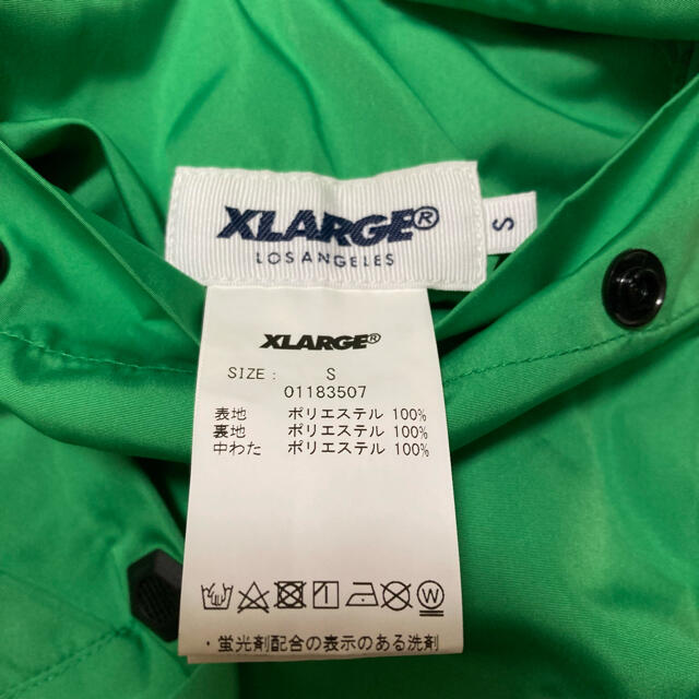 XLARGE(エクストララージ)の新品未使用 エクストララージ ジップアップ 中綿 ベスト◆グリーン Sサイズ メンズのトップス(ベスト)の商品写真