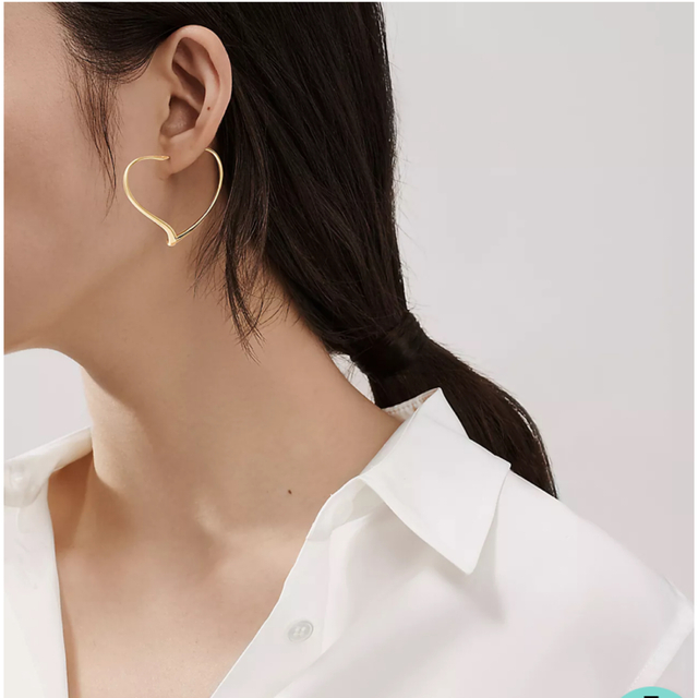 Tiffany & Co.(ティファニー)のティファニー　オープンハート　フープピアス レディースのアクセサリー(ピアス)の商品写真