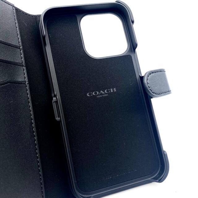 COACH(コーチ)の新品未使用✨コーチ COACH iPhone13PRO 手帳型　ケース　ブラック スマホ/家電/カメラのスマホアクセサリー(iPhoneケース)の商品写真