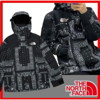 韓国限定】THE NORTH FACE ダウンジャケット バンダナ XS-