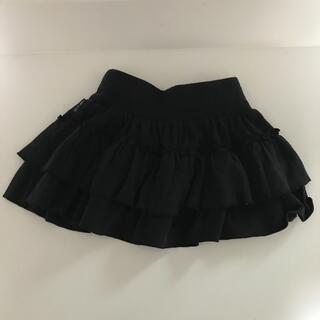 コムサイズム(COMME CA ISM)のミニスカート　黒　90㎝　キッズ(スカート)