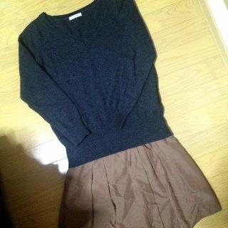 テチチ(Techichi)のニット＊キュロット 2点セット(セット/コーデ)