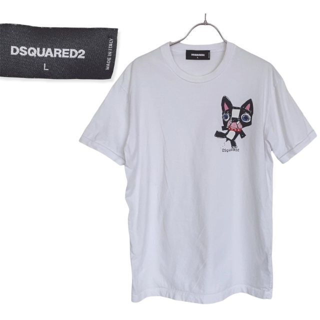 DSQUARED2 Tシャツ CIRO チロ　フレンチブルドッグ