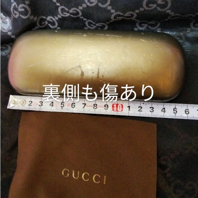 Gucci(グッチ)のGUCCIメガネケース&拭き取りシートセット!中はGG柄の茶色で綺麗なお品! レディースのファッション小物(サングラス/メガネ)の商品写真