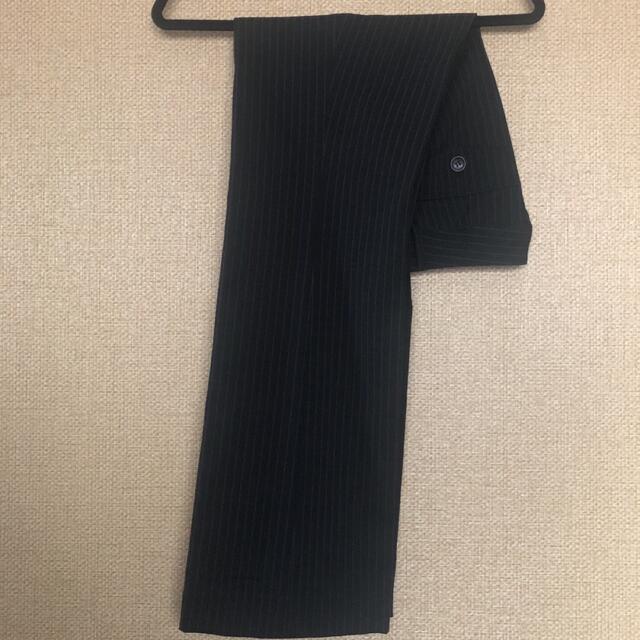 パンツスーツ　黒×ストライプ　9号 レディースのレディース その他(セット/コーデ)の商品写真