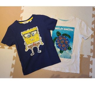 エイチアンドエム(H&M)のH&M  スパンコールTシャツ2枚セット(その他)