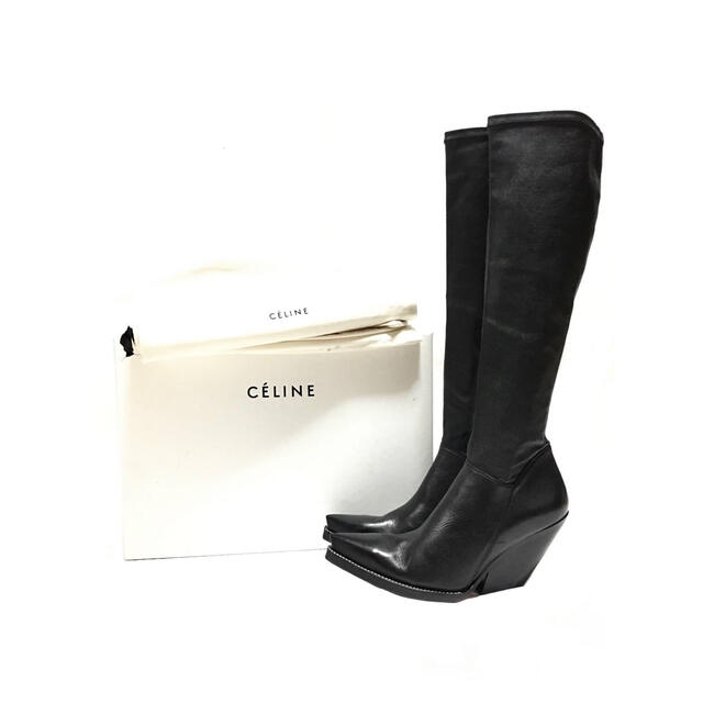 celine(セリーヌ)のCéline 2017 Fall Cowboy Knee High Boots レディースの靴/シューズ(ブーツ)の商品写真