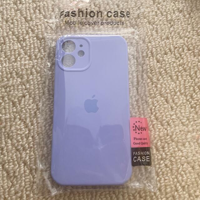 Apple(アップル)のリンゴ🍎マーク付 シンプルiPhoneケース 12mini パープル スマホ/家電/カメラのスマホアクセサリー(iPhoneケース)の商品写真