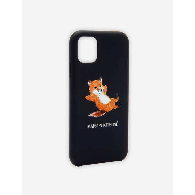 MAISON KITSUNE'(メゾンキツネ)の【新品】メゾンキツネ　iPhone12 mini専用ケース　黒　フォックス スマホ/家電/カメラのスマホアクセサリー(iPhoneケース)の商品写真