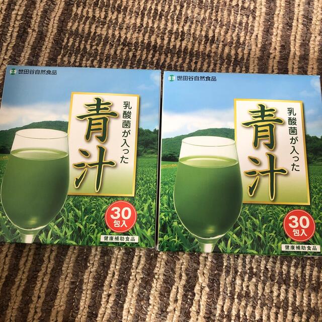 新品  世田谷自然食品 乳酸菌が入った青汁  30包入り　２箱