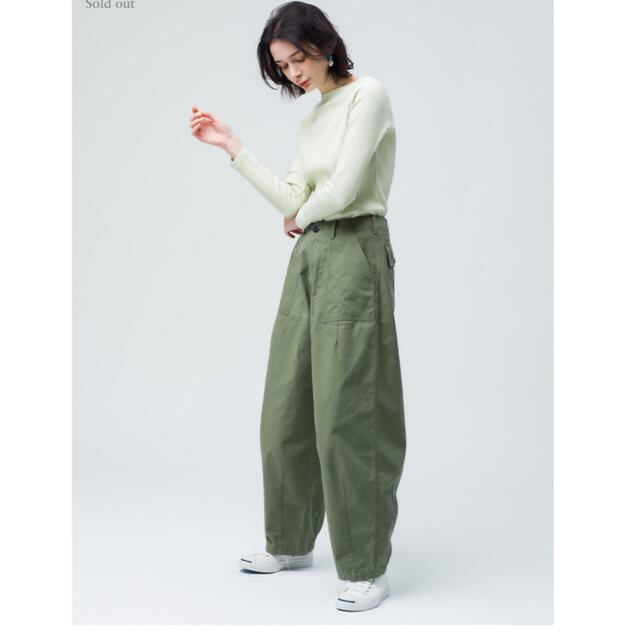 Ron Herman(ロンハーマン)のRHC Wide Military Pants カーキXS レディースのパンツ(ワークパンツ/カーゴパンツ)の商品写真