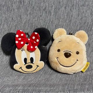 ディズニー(Disney)のDisneyディズニーミニーちゃん＆プーさんコインケース2点セット(キャラクターグッズ)