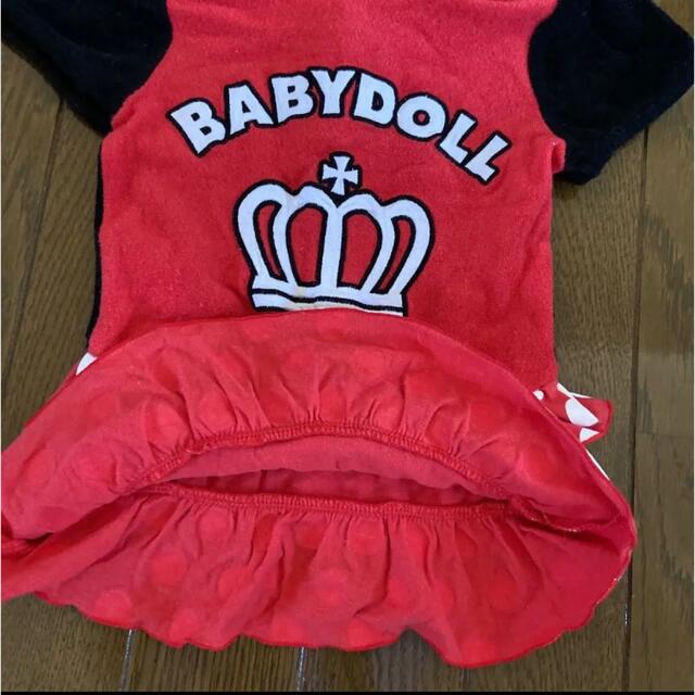 BABYDOLL(ベビードール)のヘビードール　ミニーちゃん　ワンピース　80 キッズ/ベビー/マタニティのベビー服(~85cm)(ワンピース)の商品写真