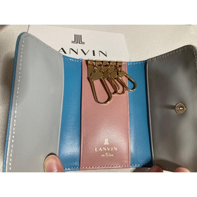 LANVIN(ランバン)のLANVIN リュクサンブールカラーキーケース ブルー レディースのファッション小物(キーケース)の商品写真