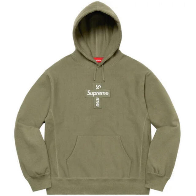 最安値supreme cross box logo sweatshirt 黒　S