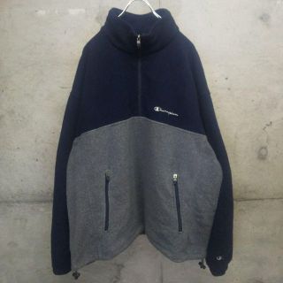 チャンピオン(Champion)のchampion / チャンピオン フリース ハープジップ プルオーバー 古着(ブルゾン)