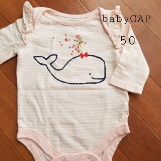 ベビーギャップ(babyGAP)のbabyGAP ベビー♡女の子 ロンパース 50cm(ロンパース)