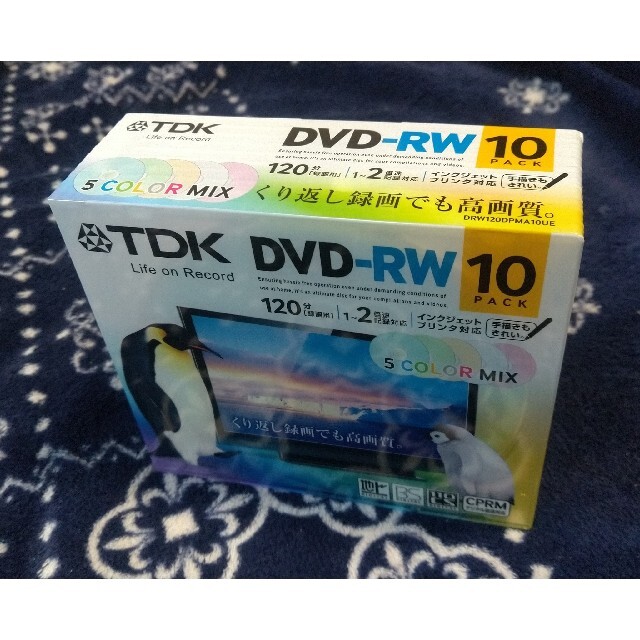 TDK(ティーディーケイ)のDVD-RW TDK 録画用 新品 未使用 10枚入 エンタメ/ホビーのDVD/ブルーレイ(その他)の商品写真