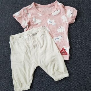 ベビーギャップ(babyGAP)の最終値下げセール！　半袖Tシャツ　パンツ　70(Ｔシャツ)