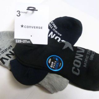 コンバース(CONVERSE)のス）3P（25-27）福助コンバース★靴下アンクルソックス13556部分メッシュ(ソックス)