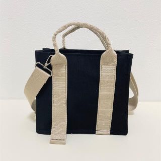 ザラ(ZARA)のZARA テキストミニキャンバストートバッグ　2022ss(トートバッグ)