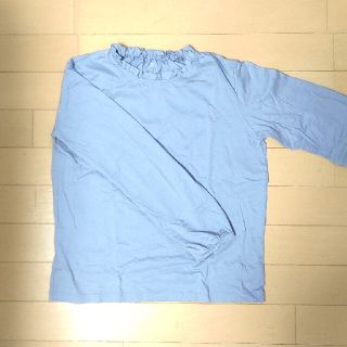 ユニクロ(UNIQLO)のユニクロ  長袖Tシャツ  ブルー  150cm(Tシャツ/カットソー)