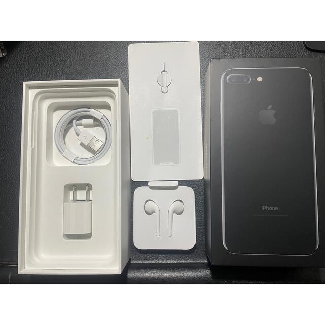 iPhone7Plus Red 128GB Simロック解除済/付属品3点未使用-