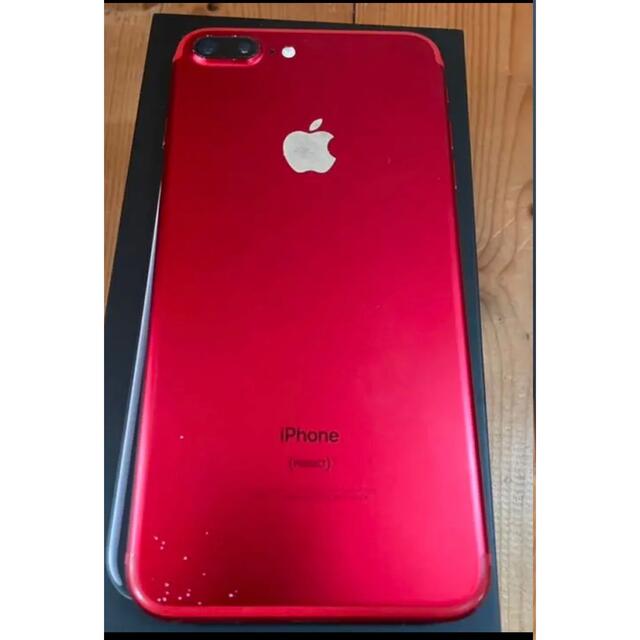 Apple - iPhone7 PlusRed 128GB Simロッ解除済/付属品3点未使用の通販