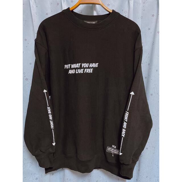 wind and sea crewneck スウェット ブラック XL wind and sea crewneck スウェット ブラック XL