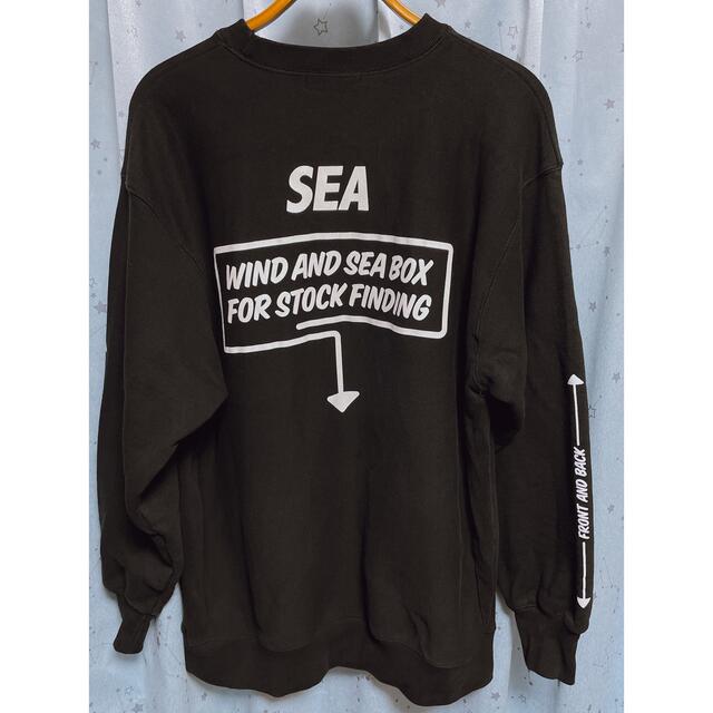 wind and sea crewneck スウェット ブラック XL wind and sea crewneck スウェット ブラック XL