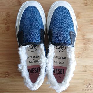 ディーゼル(DIESEL)のDIESEL スリッポン スニーカー ボア 24cm(スニーカー)