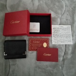 カルティエ(Cartier)のCartier コインケース 黒(コインケース/小銭入れ)