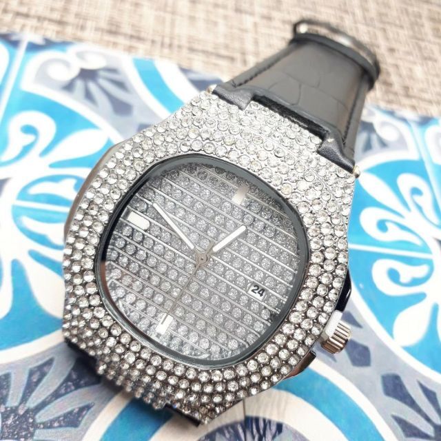 新品 送料込み Mens Watch Leather Luxury Brand  メンズの時計(腕時計(アナログ))の商品写真